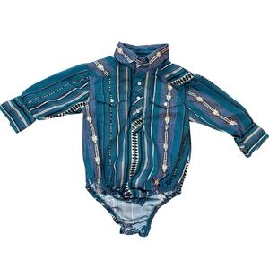 Western Baby Bodysuit Snap Clasps